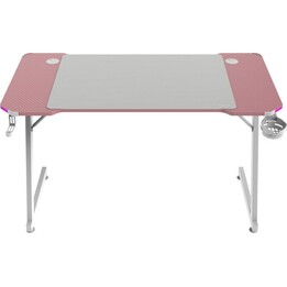 Mars Gaming MGDX120RGBP Table, Steel Chassis, 120x60x75 Carbon Fiber, RGB Controller, Cable Management, Pink
