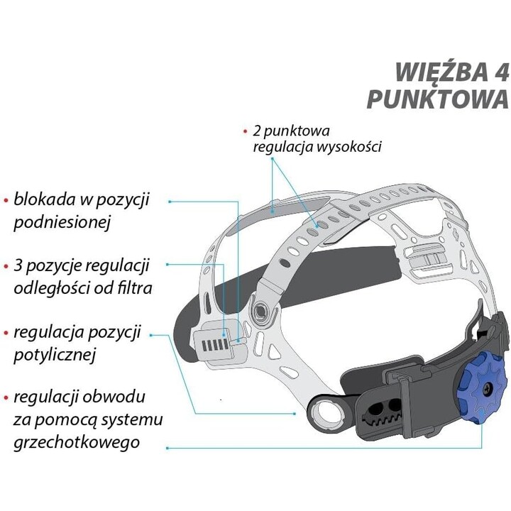 YATO YT-73921 Casco de soldadura con oscurecimiento automático
