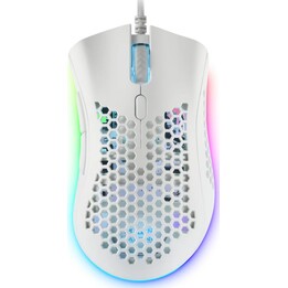 Mars Gaming Ratón Gamer MMEXW/ Hasta 32000 DPI/ Blanco