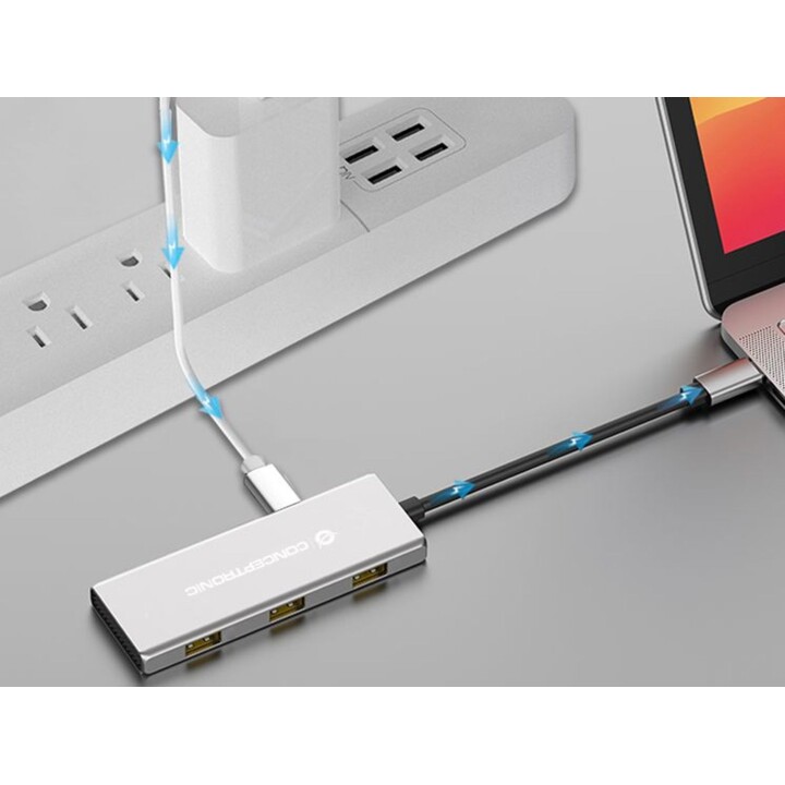 CONCEPTRONIC HUB USB-C 3.2 GEN 2, 7P, PD 100W