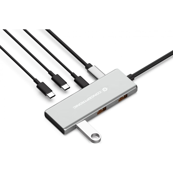 CONCEPTRONIC HUB USB-C 3.2 GEN 2, 7P, PD 100W