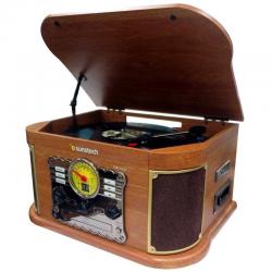 Platine vinyle Sunstech PXRC52CD / Bluetooth / Radio FM / Cassette / Convertisseur MP3