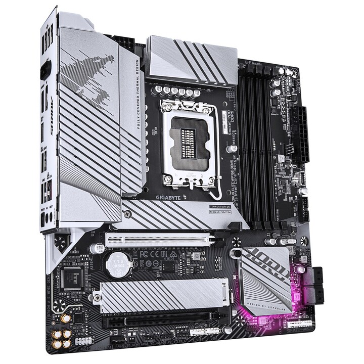 GIGABYTE B760M AORUS ELITE WIFI6E GEN5 Placa Base – Compatible con procesadores Intel Core 14ª generación, VRM digital de 12+1+1