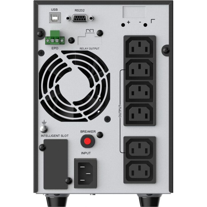 Conceptronic SAI de torre en línea ZEUS52E2K de 2000 VA y 1800 W, IEC