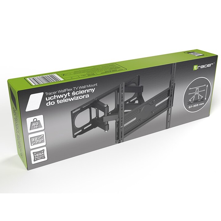 Tracer WallFlex TV-Halterung für LCD/LED, Schwarz