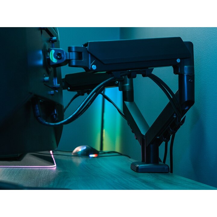 Tracer Double Armflex Monitor Stand, Black