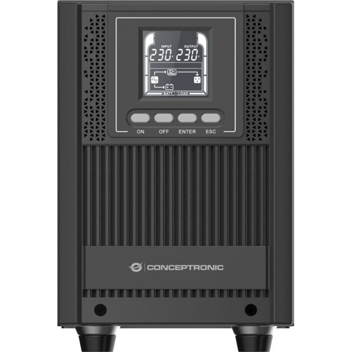 Conceptronic SAI Torre en línea ZEUS52ES2K 2000VA 1800W, Schuko