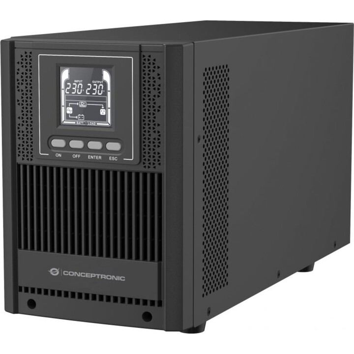 Conceptronic SAI Torre en línea ZEUS52ES2K 2000VA 1800W, Schuko