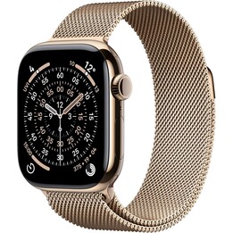 Apple Watch Series 11 GPS Cellular 42 mm Caja de titanio dorado con correa milanesa dorada - Talla única