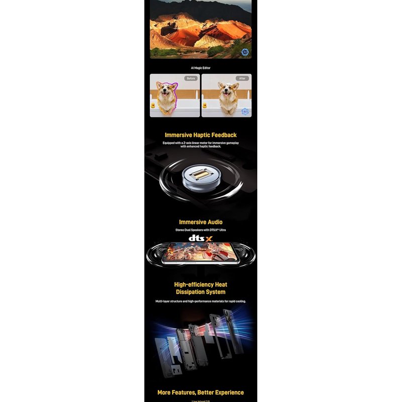 Nubia Neo 3 5G, 6.8 pantalla, 5200 mAh, 33W, 8GB 256GB, oro