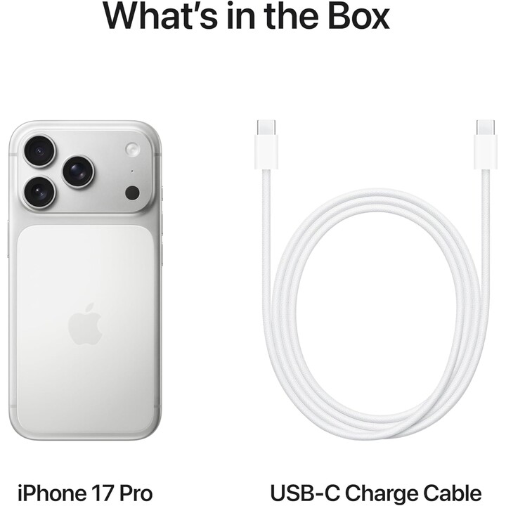 Apple iPhone 17 Pro 1TB, telefono cellulare 5G con Apple Intelligence, Controllo della fotocamera, A19 Pro Chip, Silver