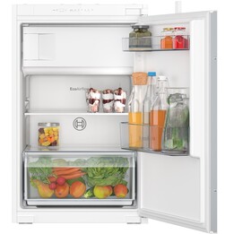 Bosch Serie 2 KIL22NSE0, frigorifero integrato da 119 L con vano congelatore e cassetti MultiBox, bianco