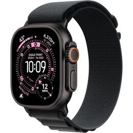 Apple Watch Ultra 3 GPS Cellular 49mm cassa in titanio nero e cinturino Alpine Loop nero medio