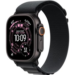 Apple Watch Ultra 3 GPS Cellular 49mm Black Titanium Case with Medium Black Alpine Loop