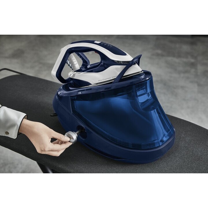 Tefal Pro Express Vision GV9812 3000 W 1,1 L Durilium AirGlide Autoclean base Azul, Branco