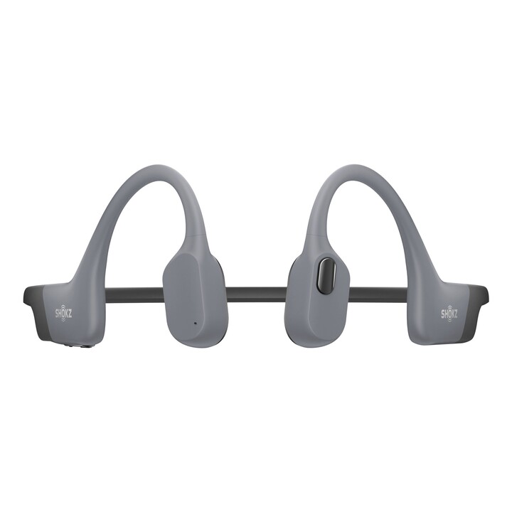 Fones de ouvido esportivos sem fio Bluetooth SHOKZ OpenSwim Pro Open-Ear cinza