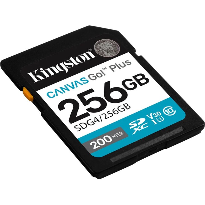 Kingston Technology 256gb Sdxc Canvas Go Plus Gen4 200mb/s C10 Uhs-i U3 V30