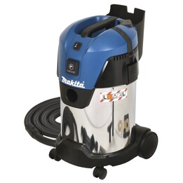 Makita VC3011L extractor de polvo Negro, Azul, Blanco 30 L 2000 W