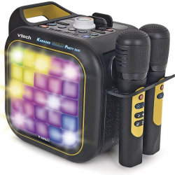 Vtech Karaoke Light Party Duo Golden Edition Bluetooth Speaker/ Includes 2 Microphones