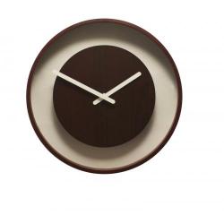 NeXtime clock 3046br Wood Loop, Ø30 cm, Wall, Dark wood