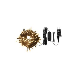 WOOX R5168 Luces navideñas inteligentes Wi-Fi 20 metros, 200 LED, 230 lúmenes, blanco cálido con regulación y sonido
