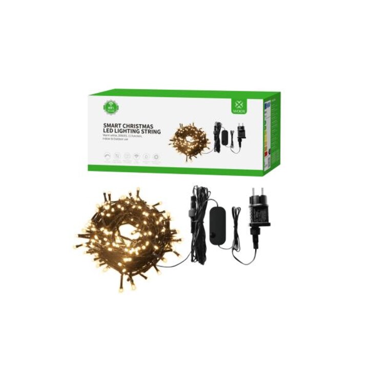 WOOX R5168 Smart Christmas Lights Wi-Fi 20 meters, 200 LEDs, 230 lumens, warm white with dimming and sound