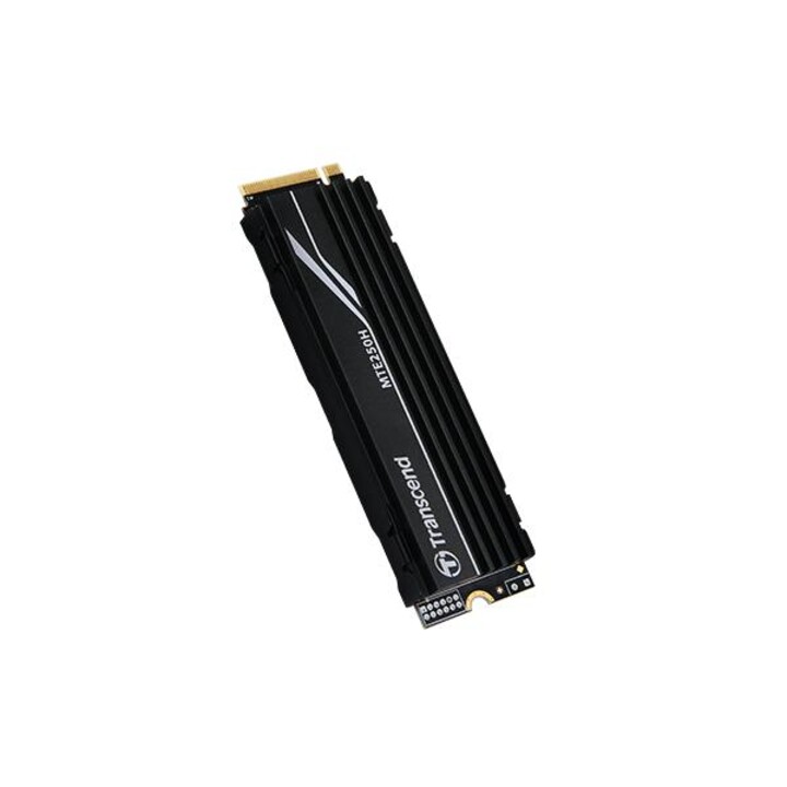 Transcend TS1TMTE250H MTE250H SSD, 1TB, M.2 2280, PCIe Gen4x4, NVMe, 3D TLC, DRAM, heatsink