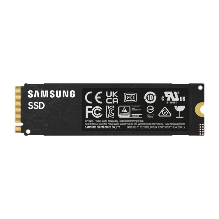 SSD Samsung MZ-V9S1T0BW 990 EVO Plus, 1 To, M.2, PCIe 4.0, 7 150 Mo/s, 1 350 000 IOPS, noir