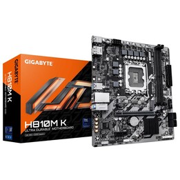 Gigabyte H810M K H810M K Intel Core Ultra (Série 2) mATX, LGA 1851, PCIe 4.0, GbE, USB 3.2 Gen 1