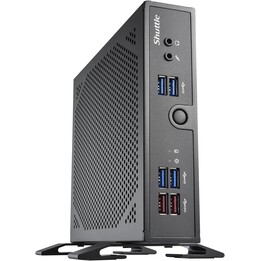 Barebone ShuttleBarebone DS50U5 Noir (Core i5-1335U) sans ventilateur Sans ventilateur Prêt pour 24h/24 et 7j/7, sans WLAN