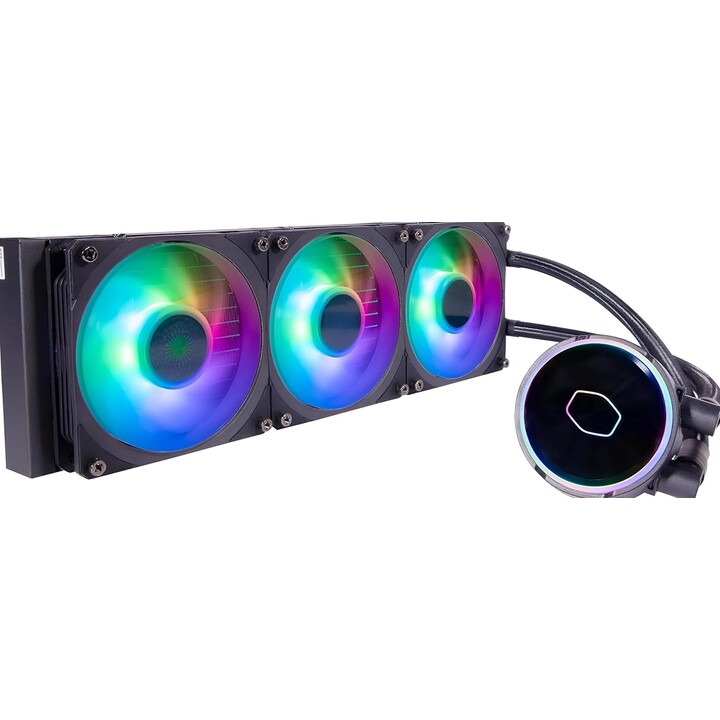Cooler Master MLY-D36M-A23PZ-R1 PL360 Flux, 360mm radiator, 3x 120mm, 0-2300 RPM ± 10%, ARGB, Black