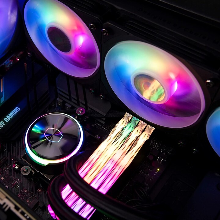 Cooler Master MLY-D36M-A23PZ-R1 PL360 Flux, 360mm radiator, 3x 120mm, 0-2300 RPM ± 10%, ARGB, Black
