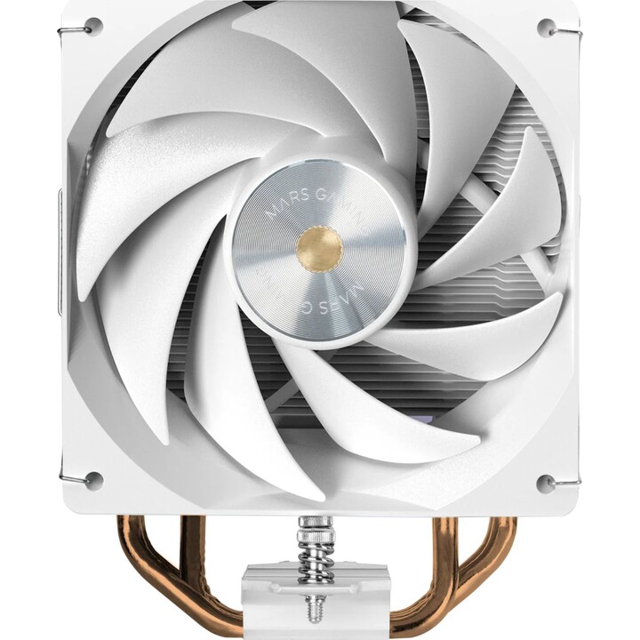Ventilateur Mars Gaming MCPU-X4 avec dissipateur thermique / 12 cm / Blanc