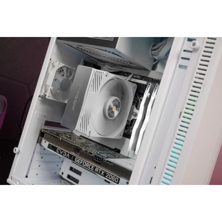 Ventoinha Mars Gaming MCPU-X4 com dissipador de calor/ 12 cm/ Branco