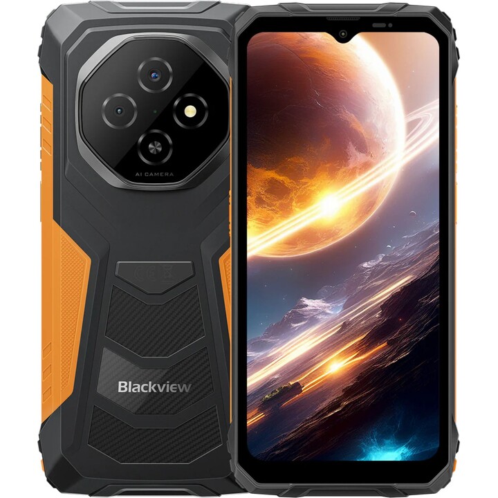 Blackview Fort 1, 4 Go 128 Go, 6,56 écran 90 Hz, 10000 mAh, orange
