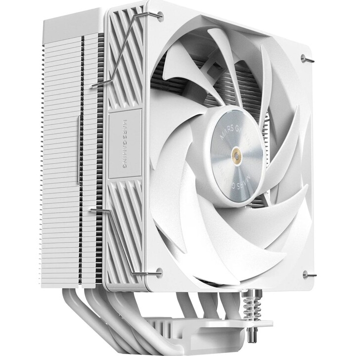 Ventola Mars Gaming MCPU-X5 con dissipatore di calore/ 12 cm/ Bianco