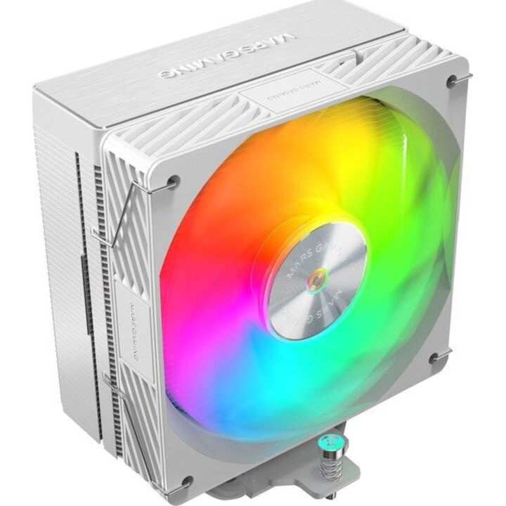 Ventola Mars Gaming MCPU-X5ARGB con dissipatore di calore/ 12 cm/ Bianco