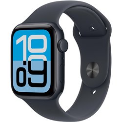Apple Watch SE3 2025 GPS Celular 44mm Meia-noite Caixa de Alumínio com Pulseira Esportiva Meia-Noite M/L