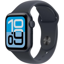 Apple Watch SE3 2025 GPS Cellular 40mm midnight aluminum case with midnight sports strap Size S/M