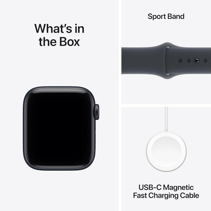 Apple Watch SE3 2025 GPS Cellular 40mm cassa in alluminio mezzanotte con cinturino sportivo mezzanotte Taglia S/M