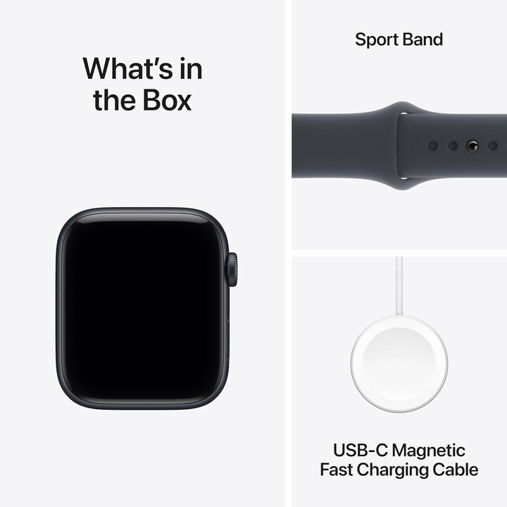 Apple Watch SE3 2025 GPS Cellular 44 mm Boîtier en aluminium minuit avec bracelet sport minuit S/M