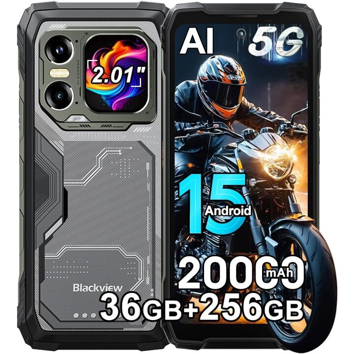 Blackview Xplore 1 5G, 120Hz, 55W, Dual SIM, 12GB 256GB, negro rugged