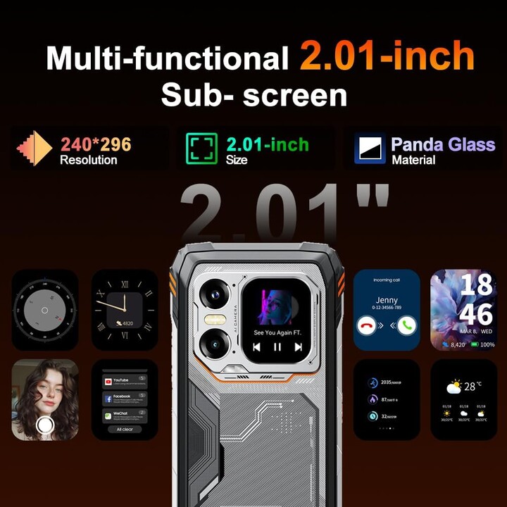 Blackview Xplore 1 5G, 120Hz, 55W, Dual SIM, 12GB 256GB, negro rugged