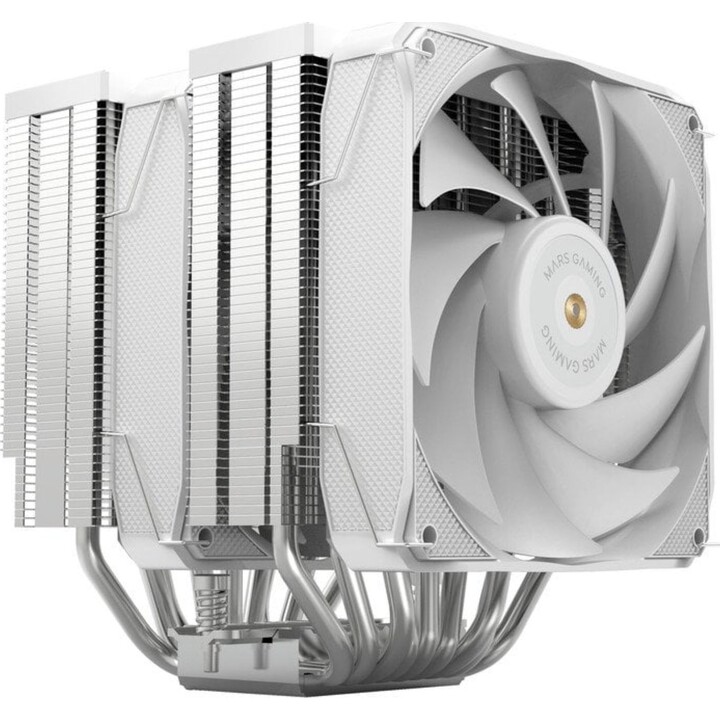 Ventilateur Mars Gaming MCPU-XU9 avec dissipateur thermique / 12 cm / Blanc