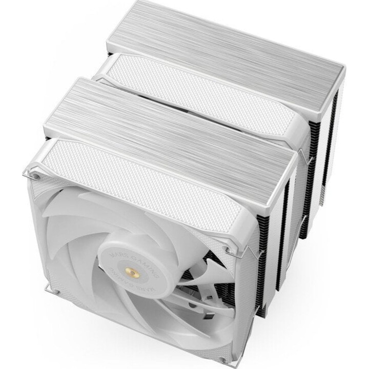 Ventilateur Mars Gaming MCPU-XU9 avec dissipateur thermique / 12 cm / Blanc