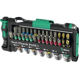 TOOL-CHECK PLUS tool set, 39 pieces