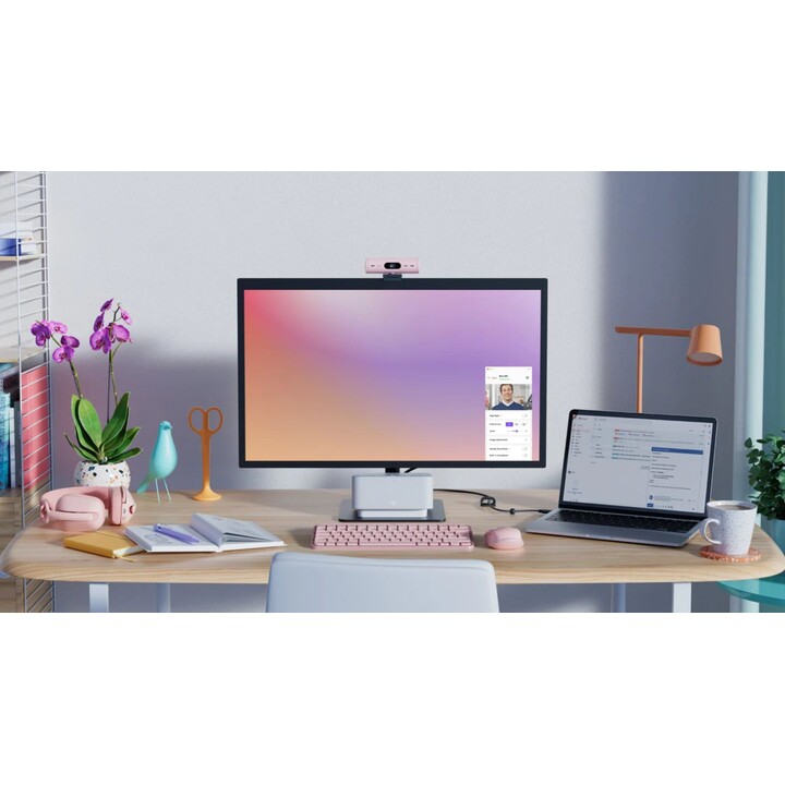 LOGITECH BRIO 500 WEBCAM ROSA -/EMEA28