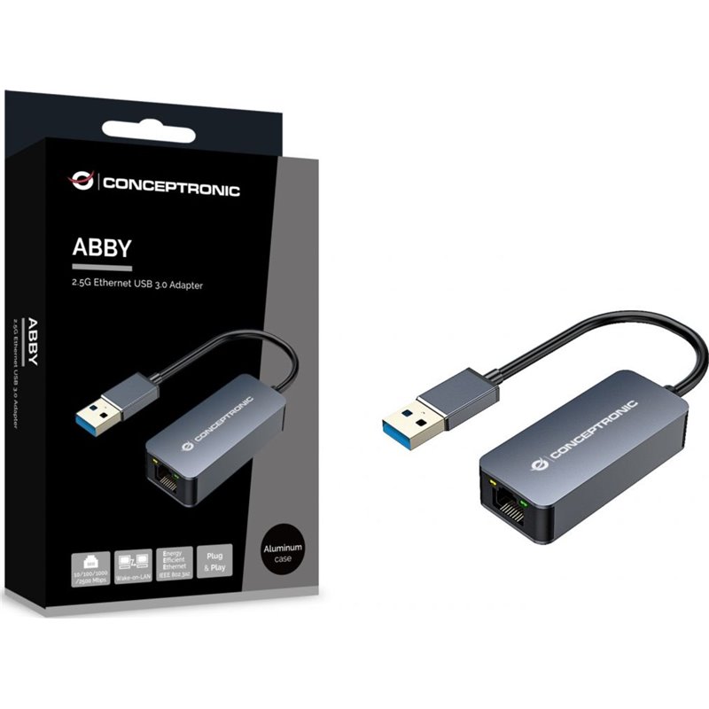 ADAPTADOR CONCEPTRONIC USB 3.0 - ETHERNET 2,5 GB