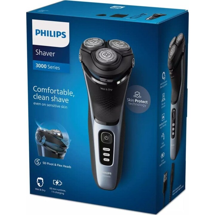 Philips Rasoir Série 3000 S3243/12/ avec Batterie / 2 Accessoires
