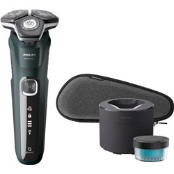 Philips SHAVER Series 5000 S5884/50 rasoir pour homme Rasoir rotatif Tondeuse Noir, Vert